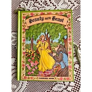 Vintage 1976 Beauty and the Beast Carousel Book by Karen Avery – Intervisual